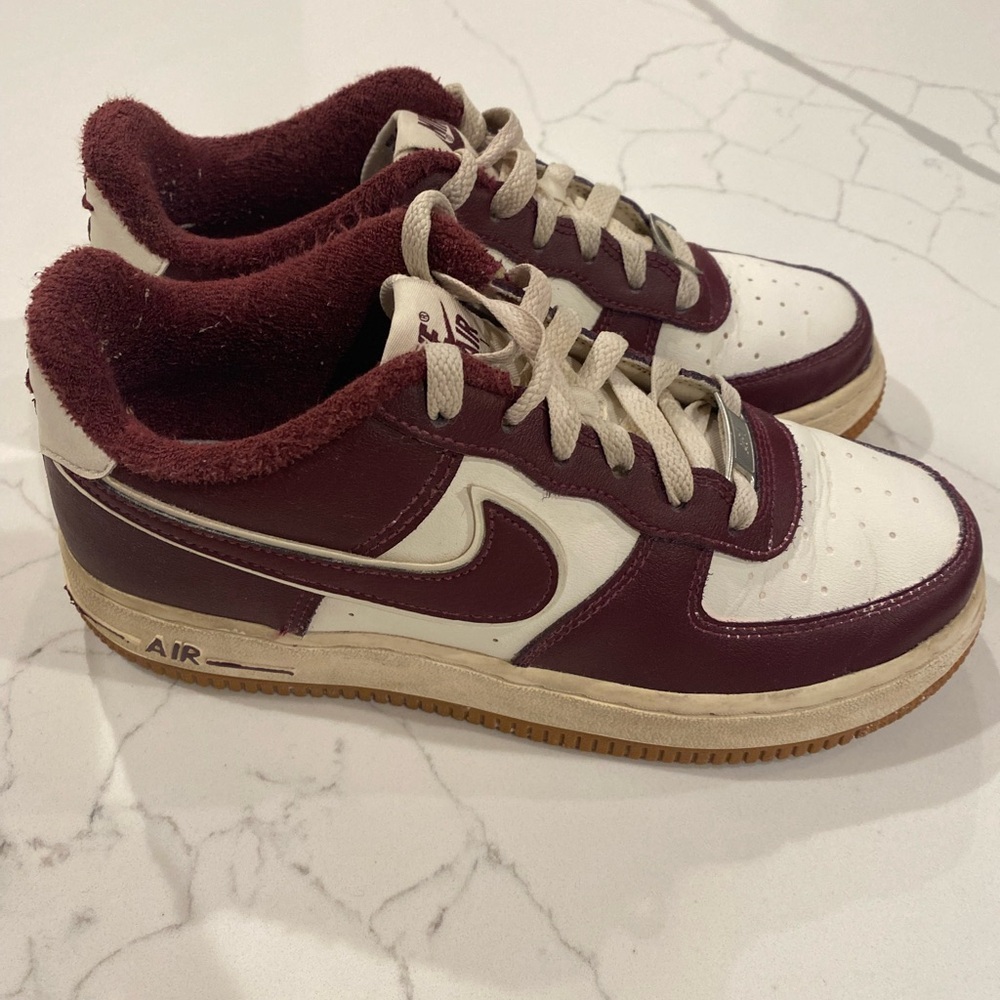 Nike Air Force 1 Low College Pack ‘Burgundy/White’  Unisex Size 4